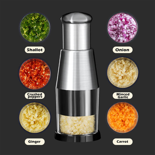 Manual Onion Chopper Garlic Crusher Pressing Handheld Food Chopper Slicer Dicer Mixer Kitchen Vegetable Slicer Peeler Tools| | - AliExpress